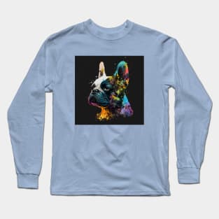 Colorful French Bulldog Long Sleeve T-Shirt